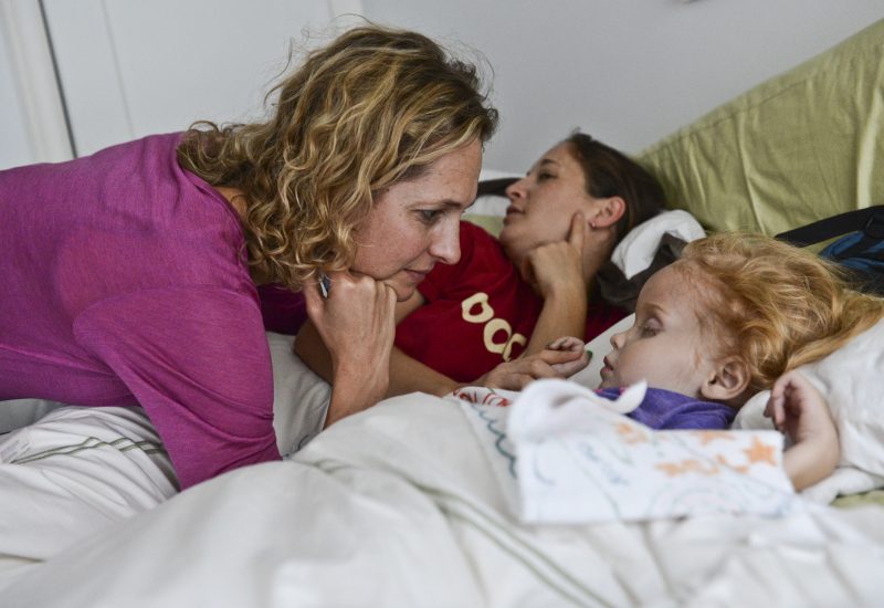 Her parents no longer see Stella as a dying child. They see her as a child who is navigating death. Catherine Porter visits Stella on, October 19, 2012 just days before the three year old passed away. Photo by Tara Walton/Toronto Star.